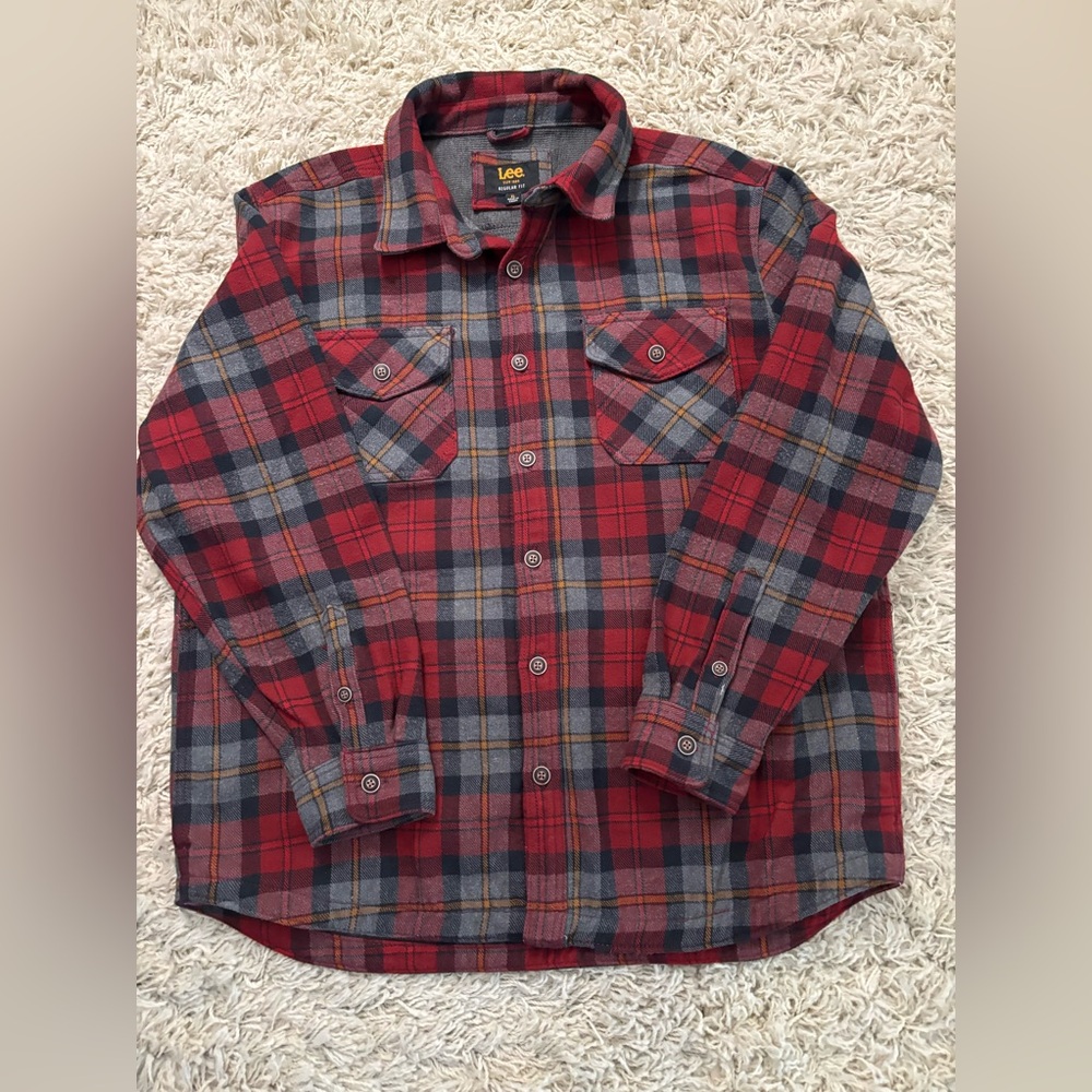 Lee Men’s Flannel Shirt Jacket Size XL